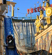 Wildwasserbahn Poseidon - Im Reich der Götter Neu auf dem Oktoberfest 2019 (©Foto: Martin Schmitz)